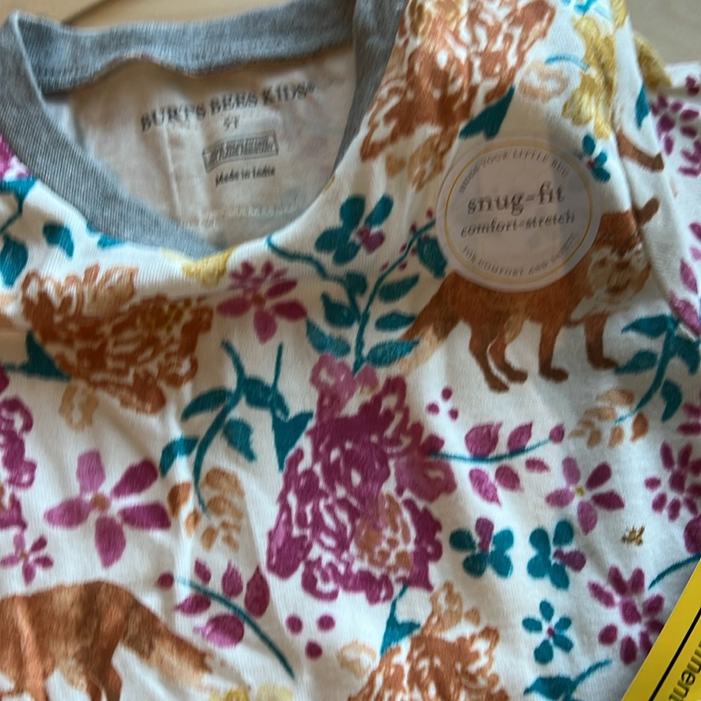 Burt’s Bees Baby + Burt’s Bees Kids Fox Floral pajamas - Picture 2 of 5
